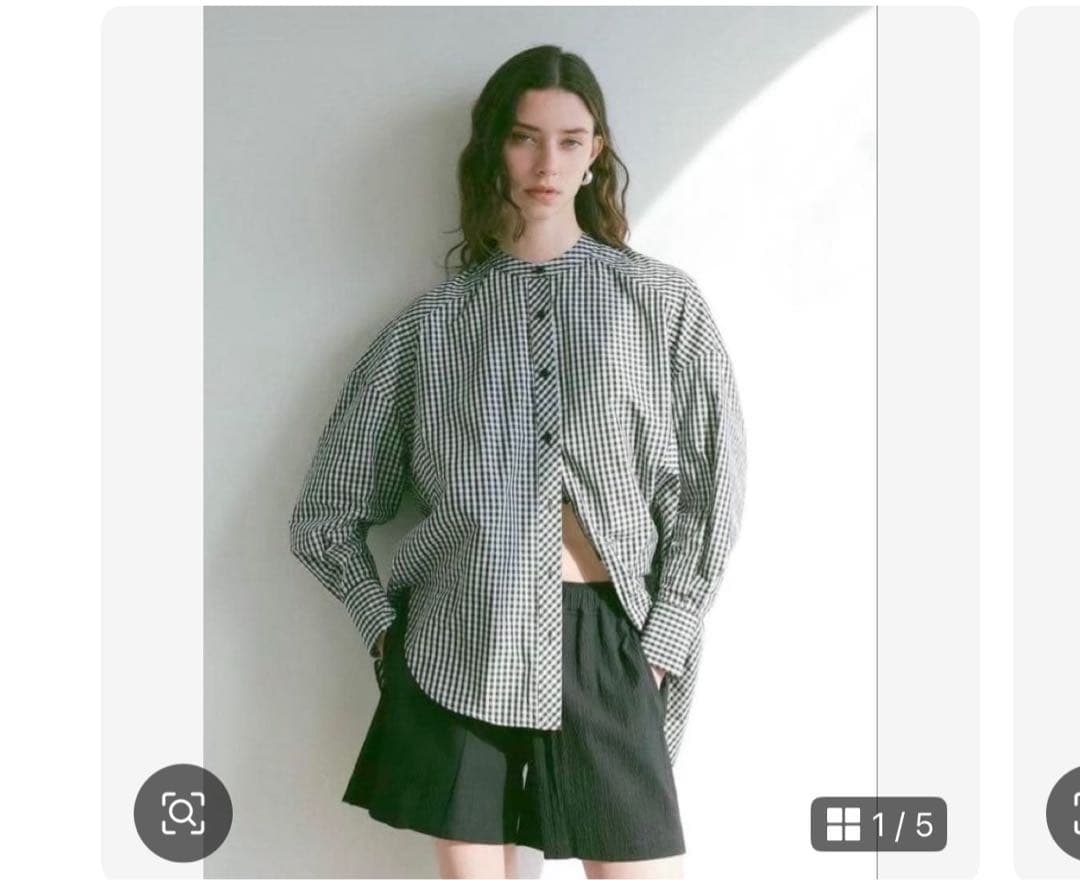 美品 MACHATT ギンガムチェックオーバーシャツ - メルカリ