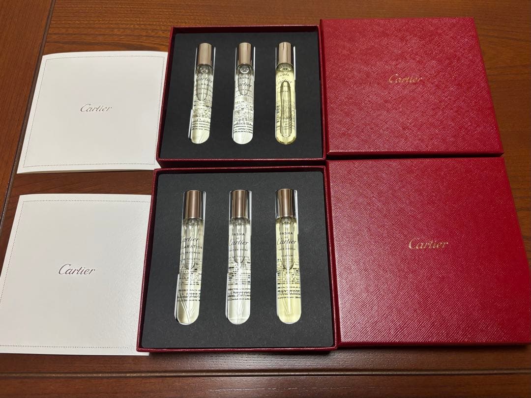 Cartier カルティエ　香水3本セット×2 Cartier - カルティエ 香水セット ノベルティの通販 by cozy