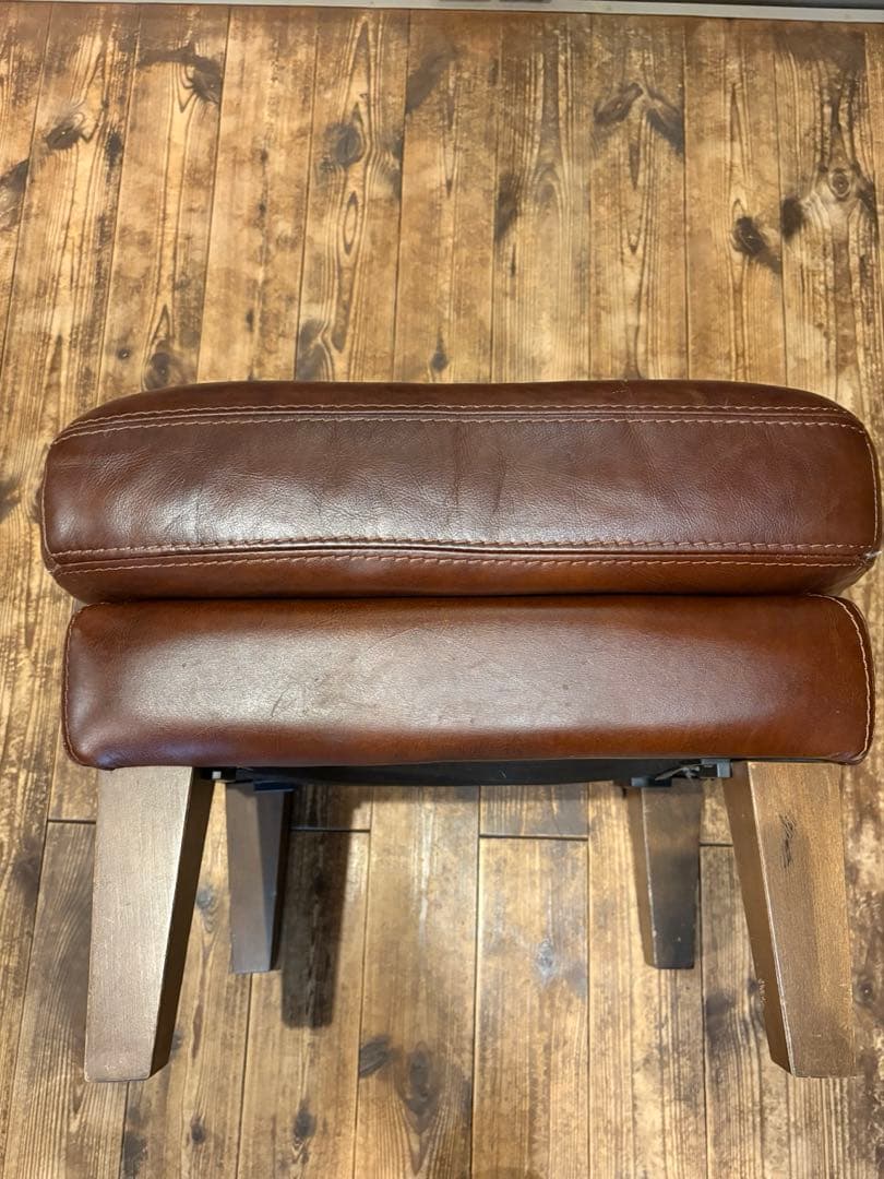 良品 unico FRAYE フレイ レザー オットマン