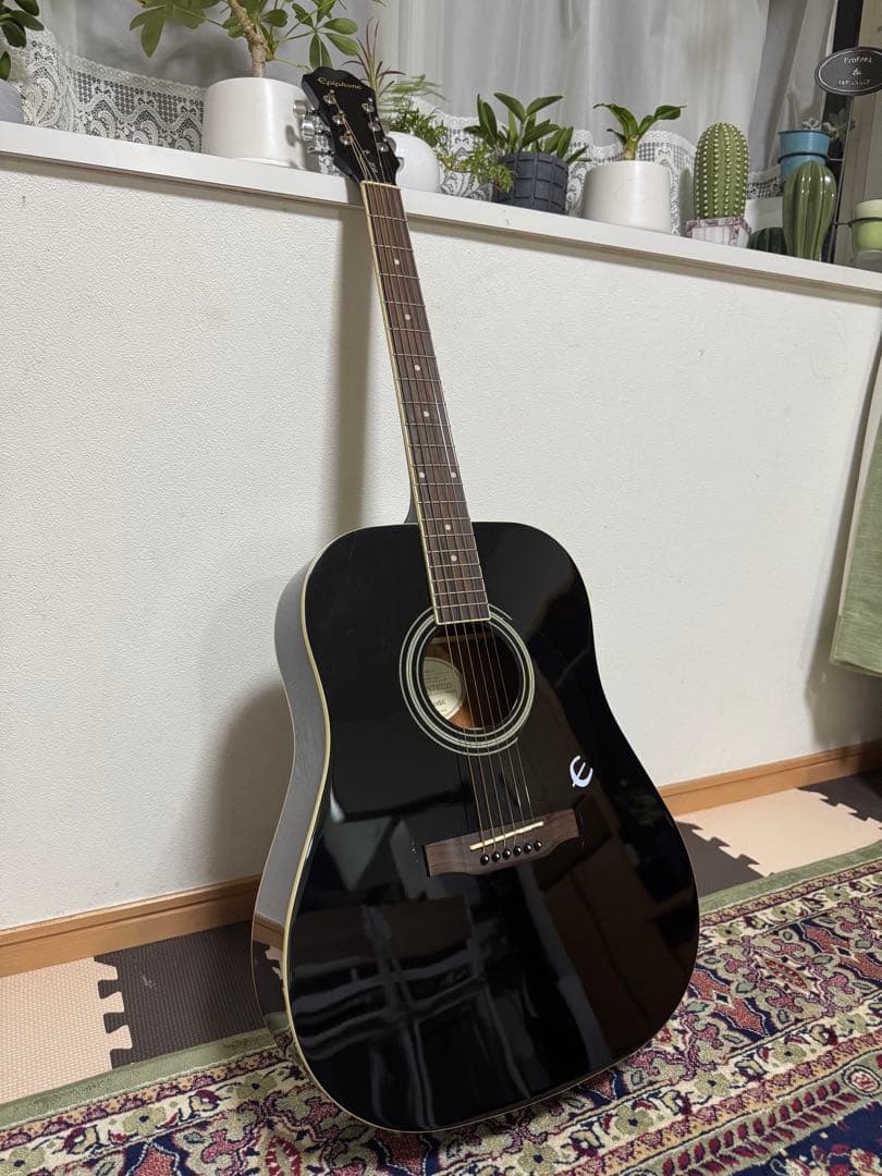 Epiphone アコースティックギター DR-100 EB ブラック Epiphone DR-100 Acoustic Dreadnought (Ebony) | USA