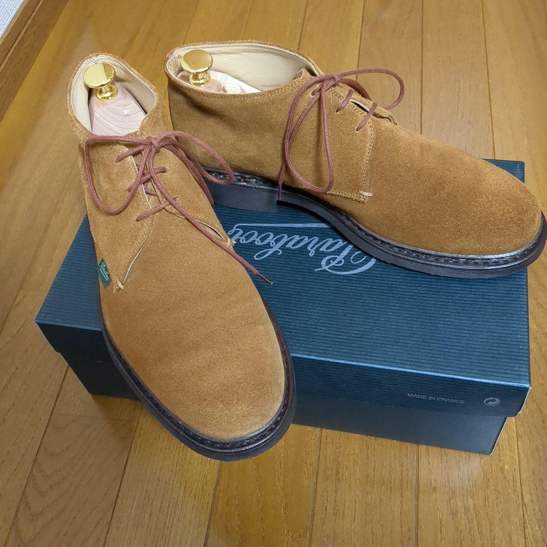 極美品ボーイズマーケット別注パラブーツParaboot/ゲルニー/金茶