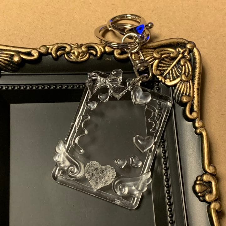 ミニフォトキーホルダー デコ アクキー トレカケース - メルカリ