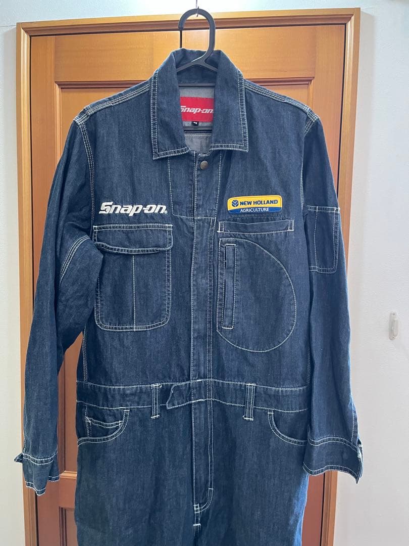 Snap-on スナップオン デニムオーバーオール つなぎ アメカジ ワーク