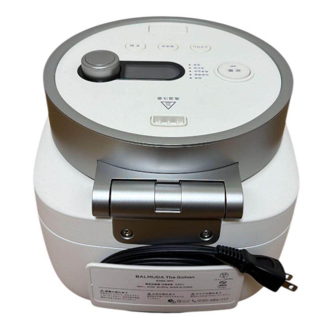 美品 2025年購入 バルミューダ ザ・ゴハン K08A-WH 白 - メルカリ