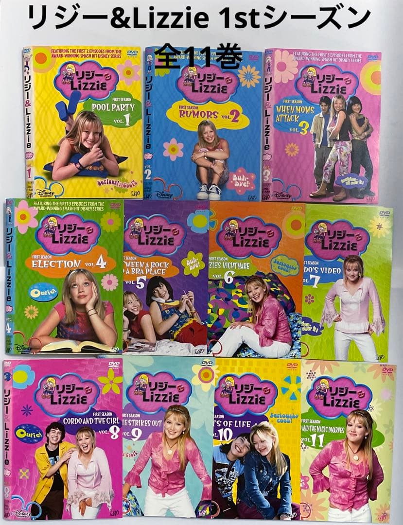 希少 Disney リジー&Lizzie ファーストシーズン dvd 全11巻