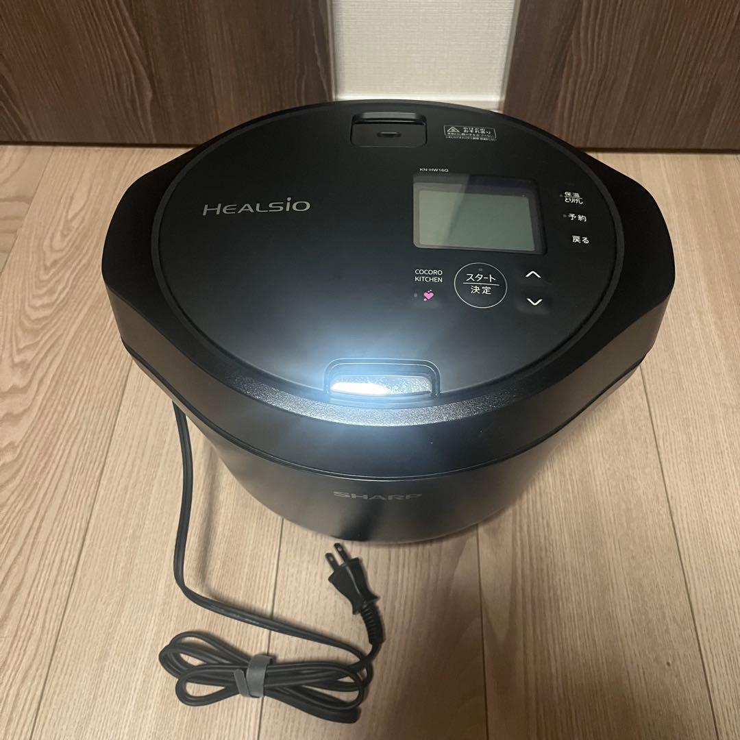 シャープ ヘルシオ 電気調理鍋 ブラック KN-HW16G-B シャープ ヘルシオ ホットクック KN-HW16G-B [ブラック系] 価格比較
