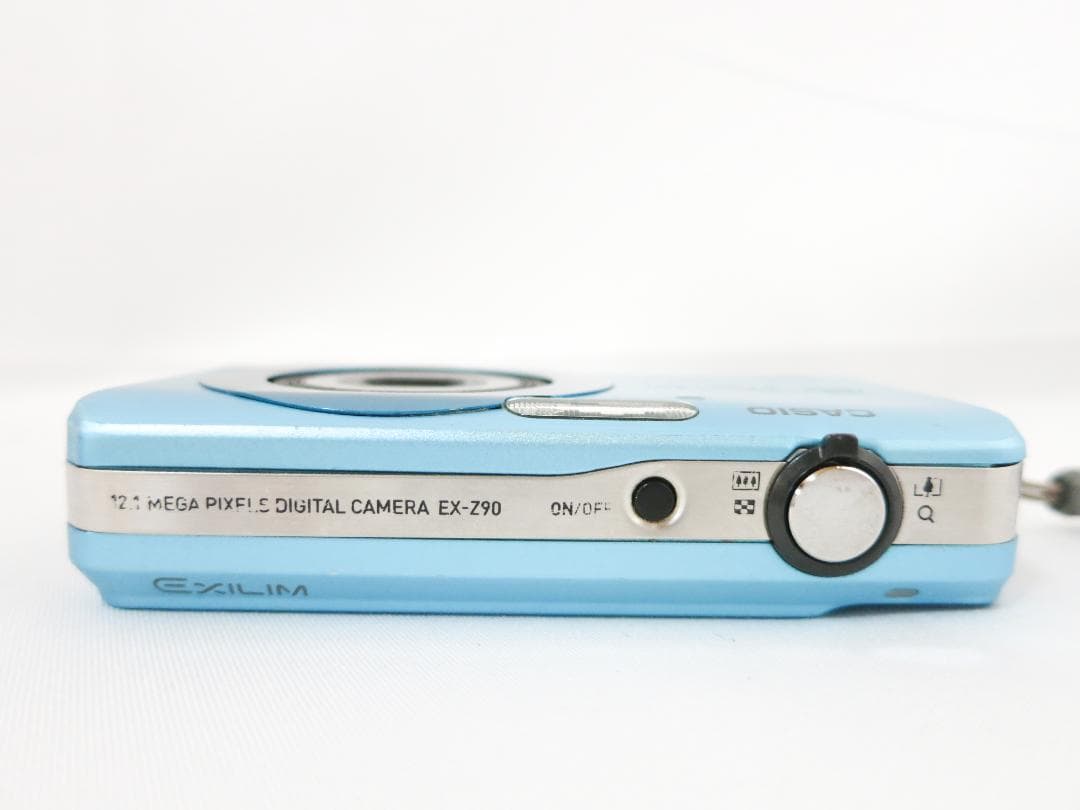デジタルカメラ CASIO EXILIM EX-Z90 ライトブルー ※電池なし - メルカリ