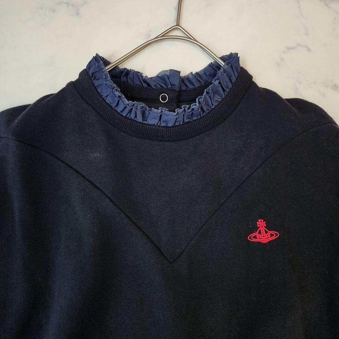 ヴィヴィアンウエストウッド 変形スウェットワンピース フリル オーブ