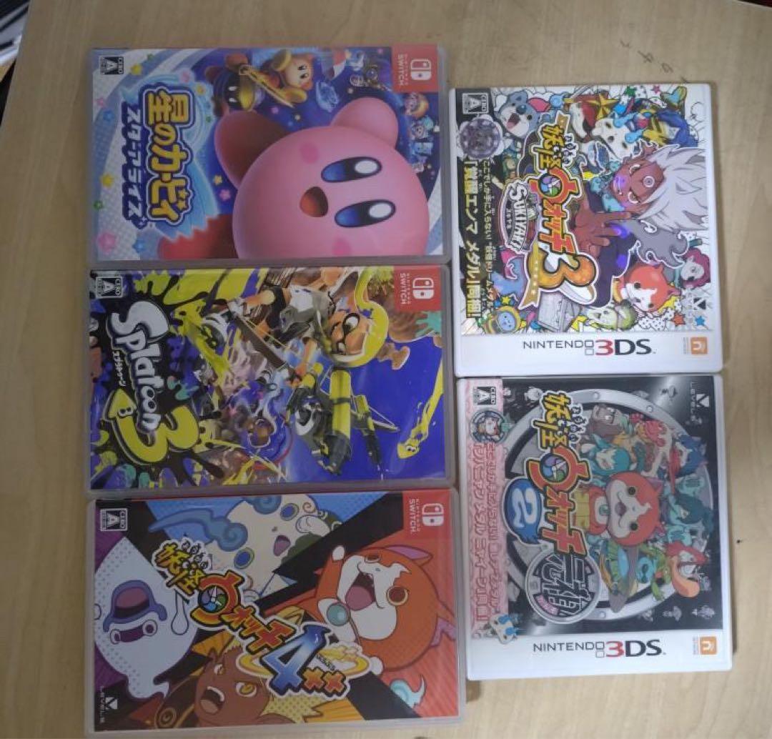 Switchソフト3本＋3DSソフト2本 まとめ売り 動作確認済み」 Yahoo!オークション -「ゲームソフト まとめ売り」(ニンテンドー