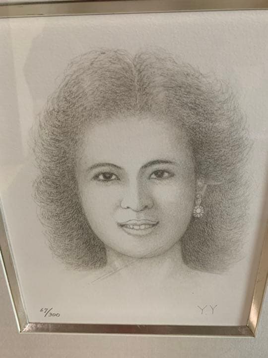 八島義郎 「微笑」 リトグラフ - メルカリ