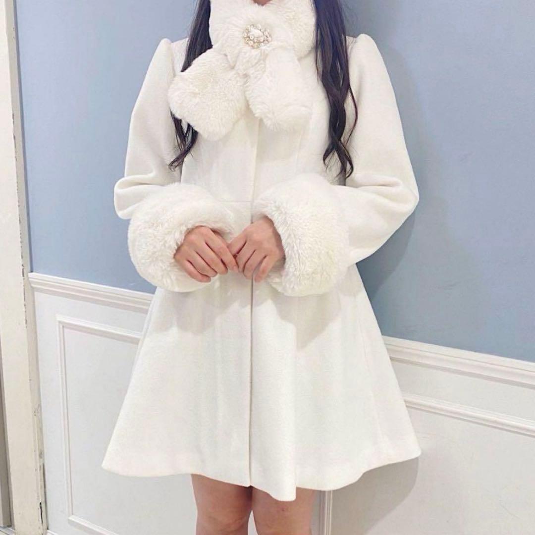 evelyn エブリン ビジューコート ティペット付き - メルカリ