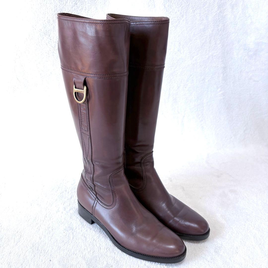 【さくら様分】バリー ロングブーツ 38 （24.5cm） ブラウン