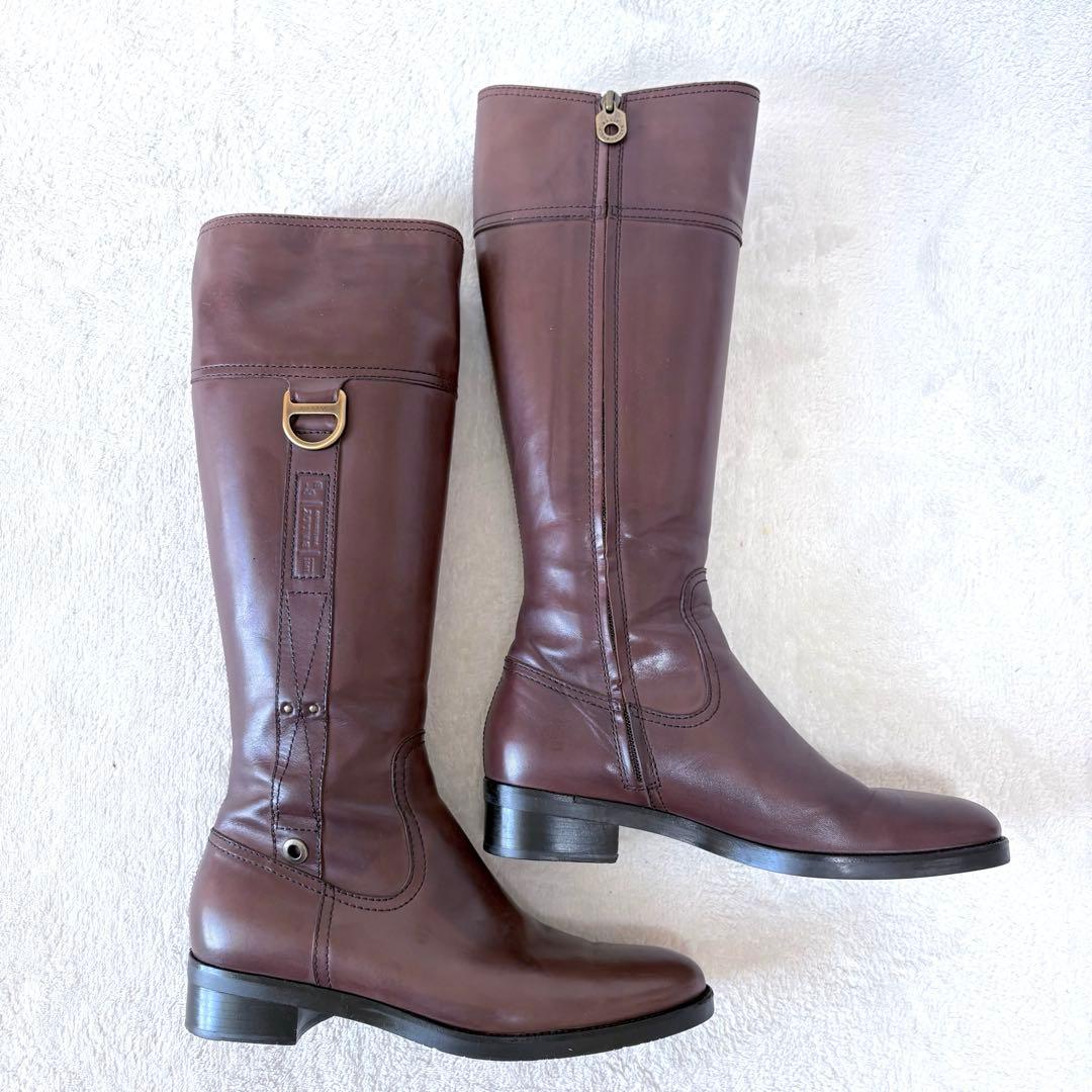 【さくら様分】バリー ロングブーツ 38 （24.5cm） ブラウン