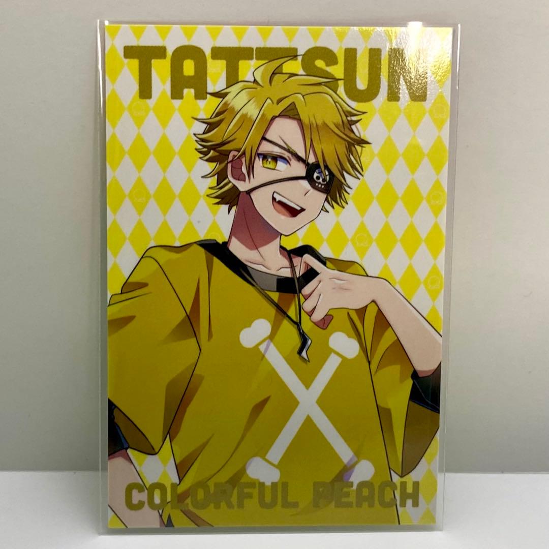 新品未使用】 カラフルピーチ たっつん ワンダーランド トレカ 缶