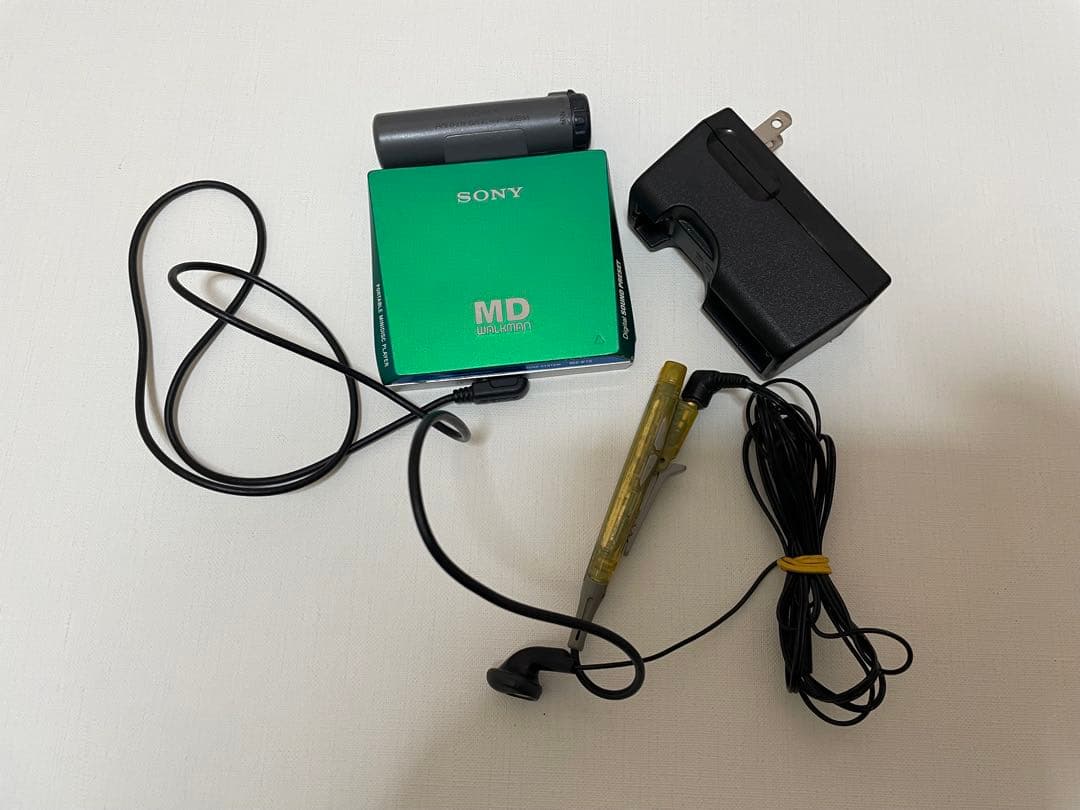 SONY MD WALKMAN MZ-E75 グリーン MDプレーヤー Sony MZ-E75 Walkman MiniDisc MD Player Green - Working | eBay