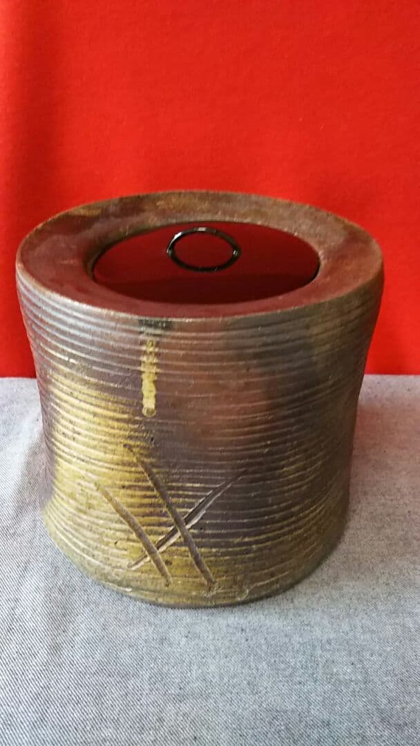 古備前焼き。水指 古備前種壷水指｜吉兆庵美術館