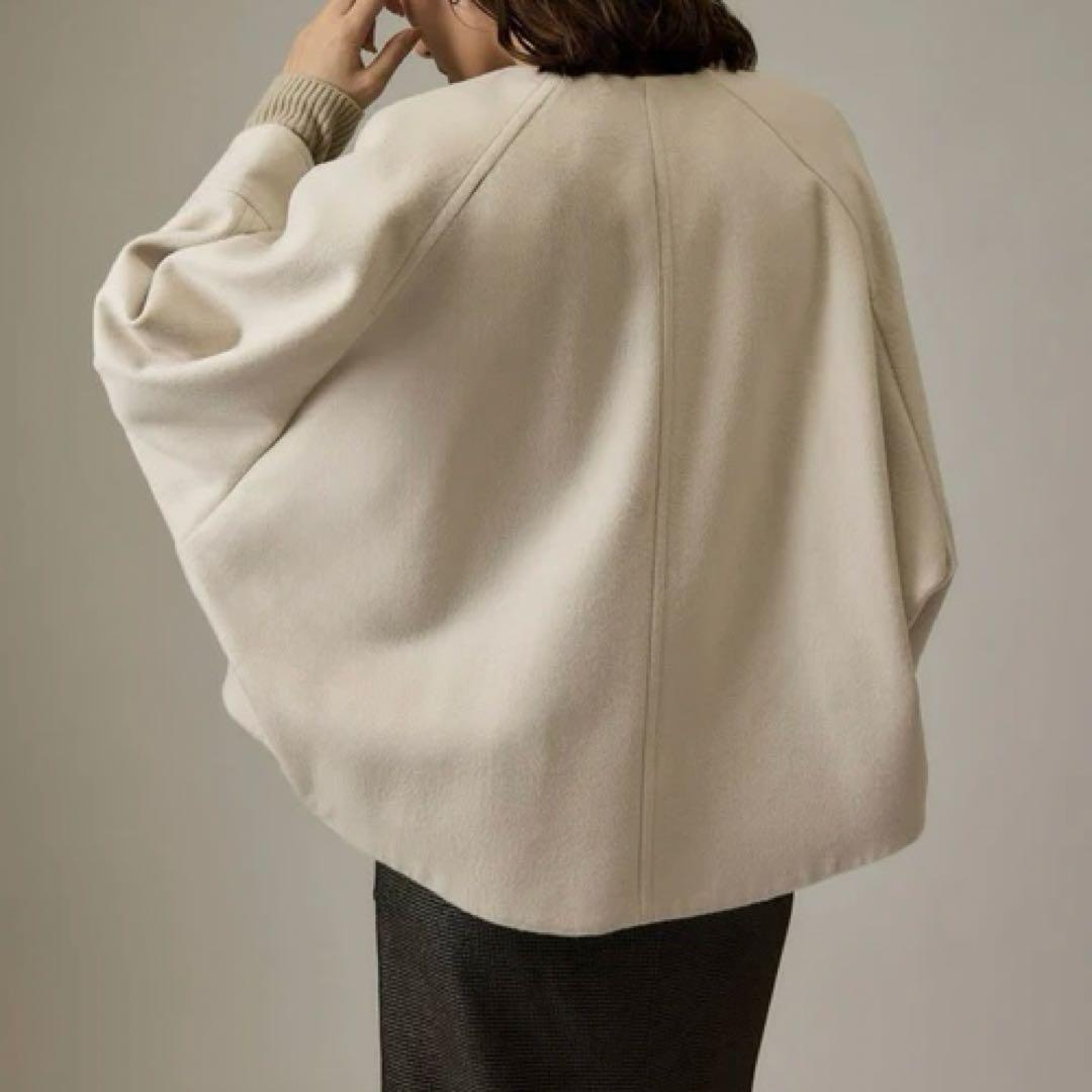 ROPE ロペ 24AW プレミアムカシミヤ ジップブルゾン 黒 ブラック