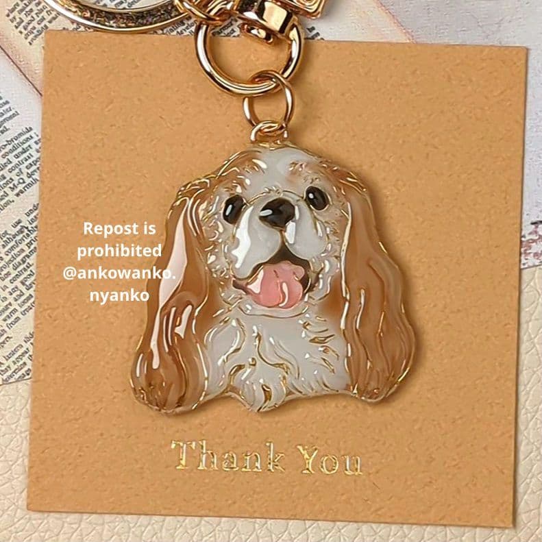 キャバリア チワワ 愛犬 ankoわんこシリーズ キーホルダー - メルカリ