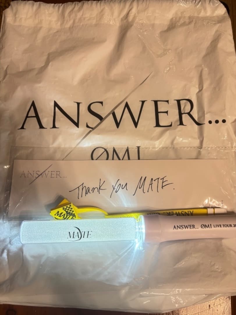 登坂広臣 ペンライト　ファンミ限定 登坂広臣 ペンライト ANSWER ØMI リハ ファンミ 限定 白 - メルカリ