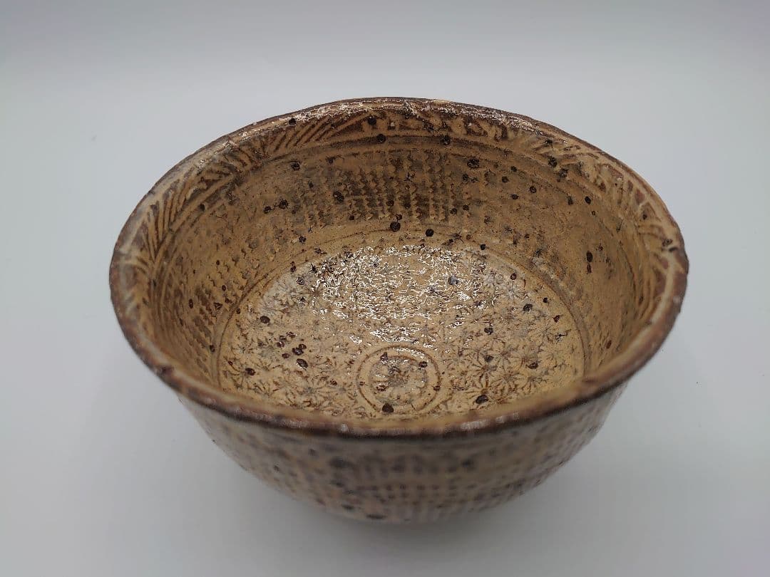 吉田明(物故)作 三島手抹茶茶碗／共箱 - メルカリ