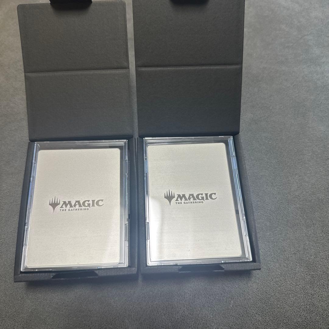 MTG ステンレスアート《嵐の目、ウギン》《嵐の討伐者、エルズペス》2枚セット