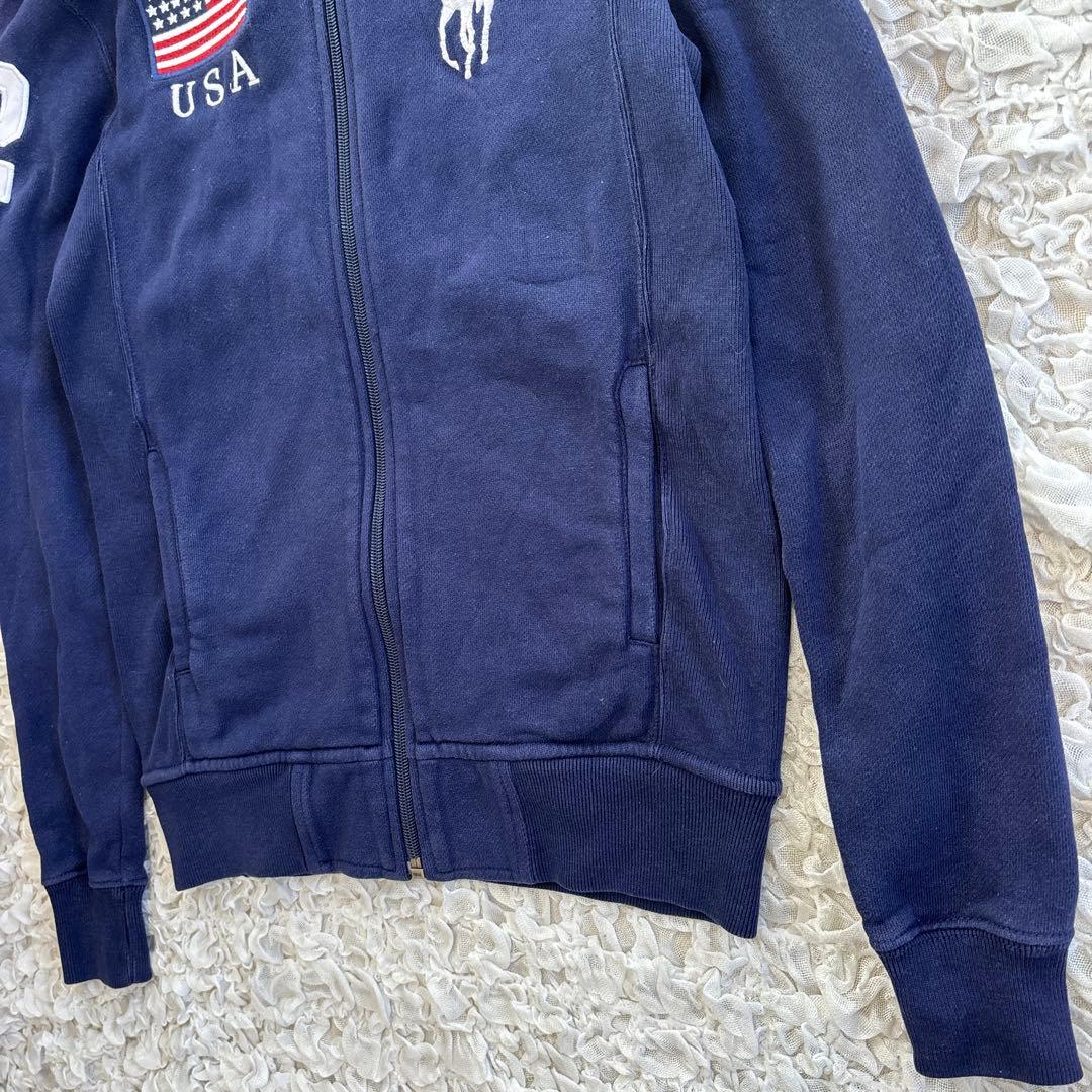 ラルフローレン USAフラッグ ビッグポニージップアップパーカー - メルカリ
