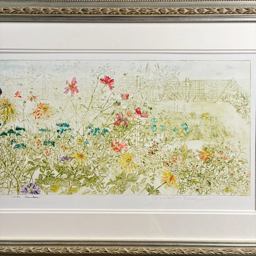 美品 ジョアン・アイザック「The Garden」ジクレー 直筆サイン・保証書