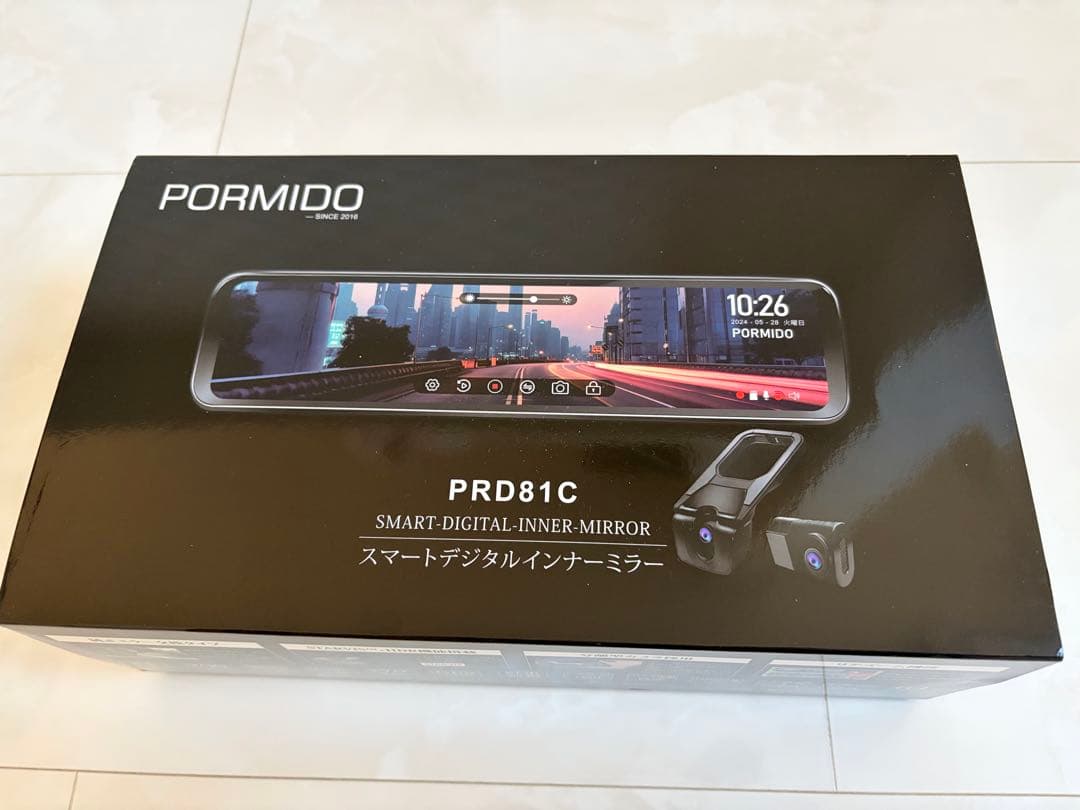美品】PORMIDO PRD81C スマートデジタルインナーミラー - メルカリ