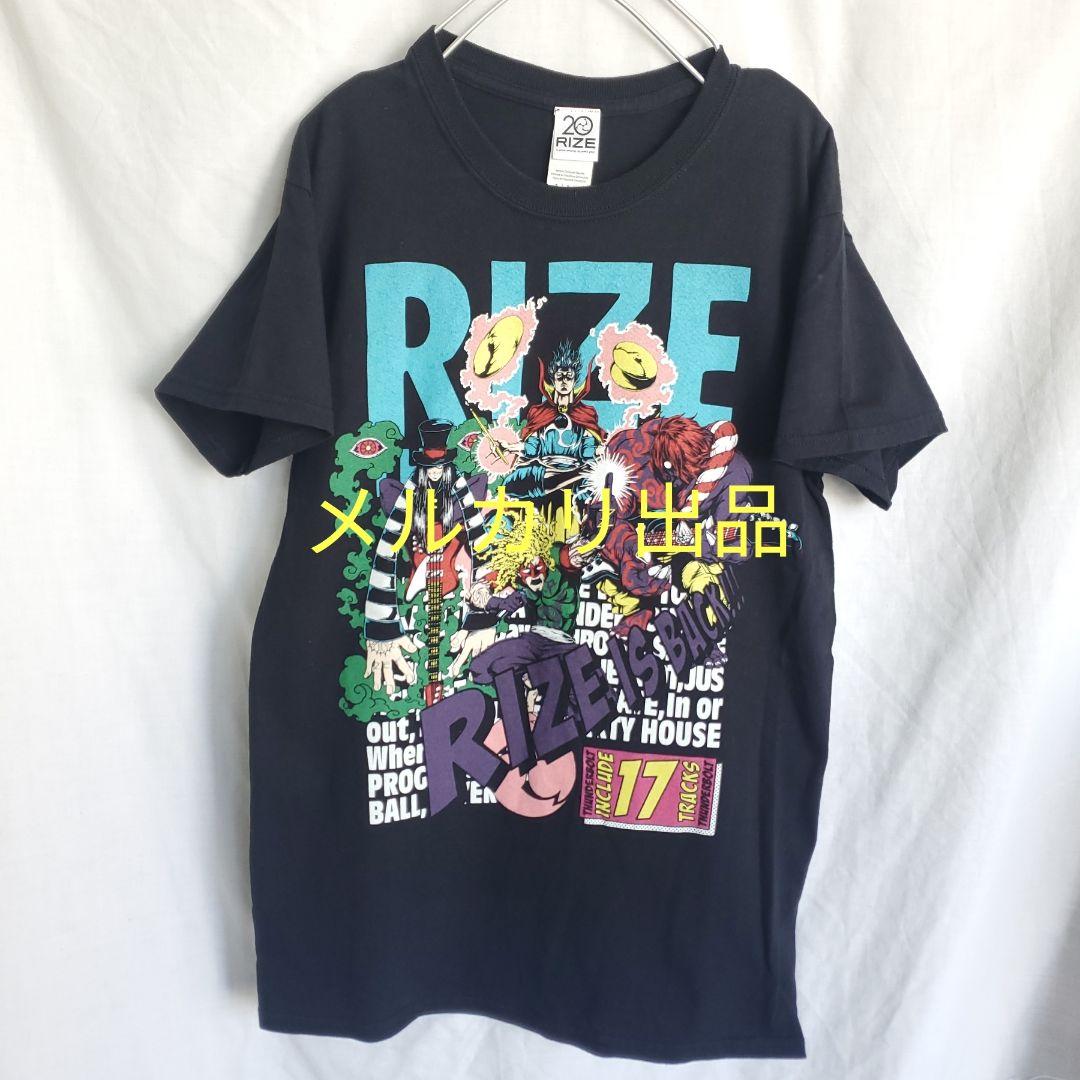 RIZE 雷図 ロック 20周年記念ツアーT バンドT 黒 バンt ブラック