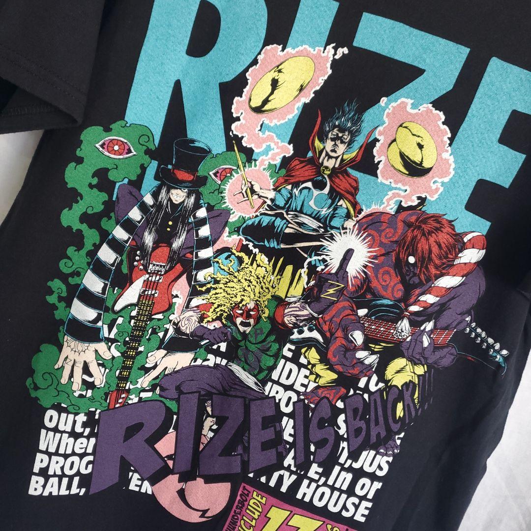 RIZE 雷図 ロック 20周年記念ツアーT バンドT 黒 バンt ブラック