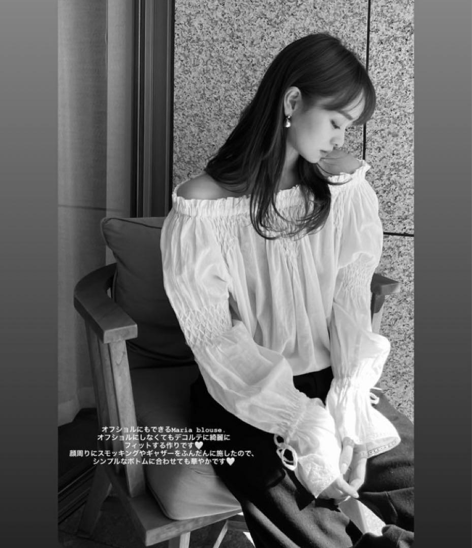 土日限定お値下げ 新品未使用タグ付marno maria blouse ホワイト