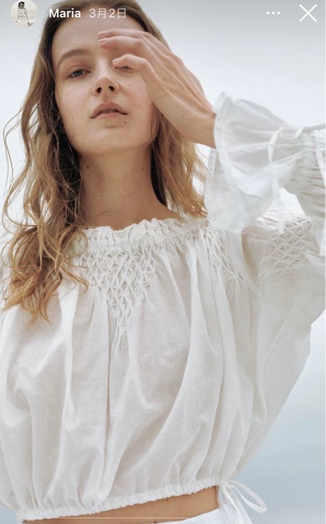 土日限定お値下げ 新品未使用タグ付marno maria blouse ホワイト