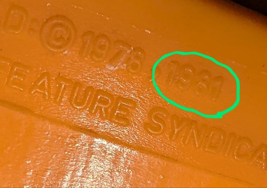 超レア【ガーフィー“ミニミニ写真立て”フィギュア 】1981 希少中古美品