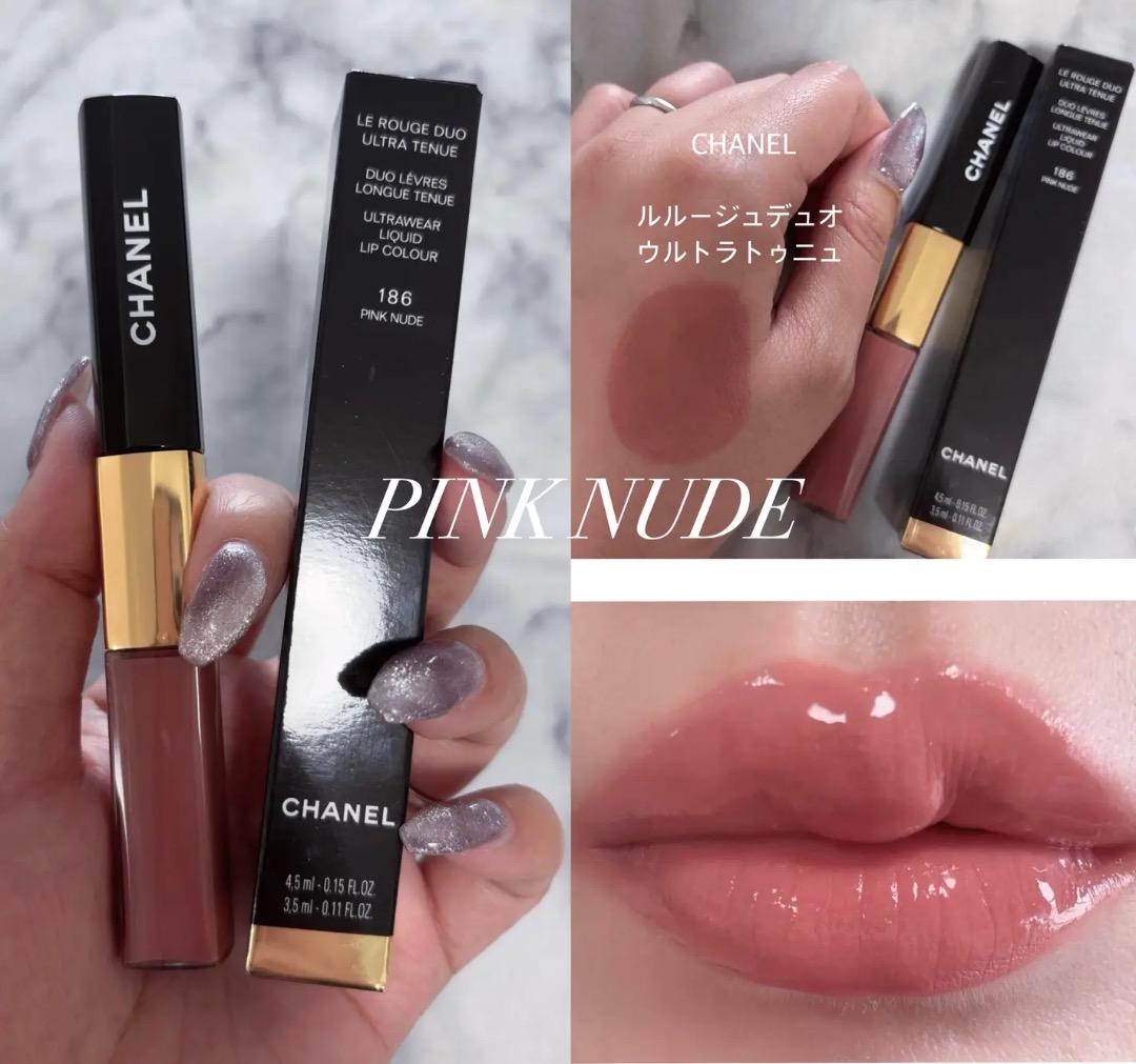 シャネル ル ルージュ デュオウルトラトゥニュ リップカラー 186ピンク
