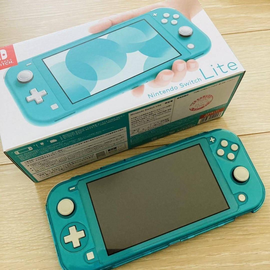 スイッチライト Switchlite本体 ターコイズブルー フィルム プロテクト