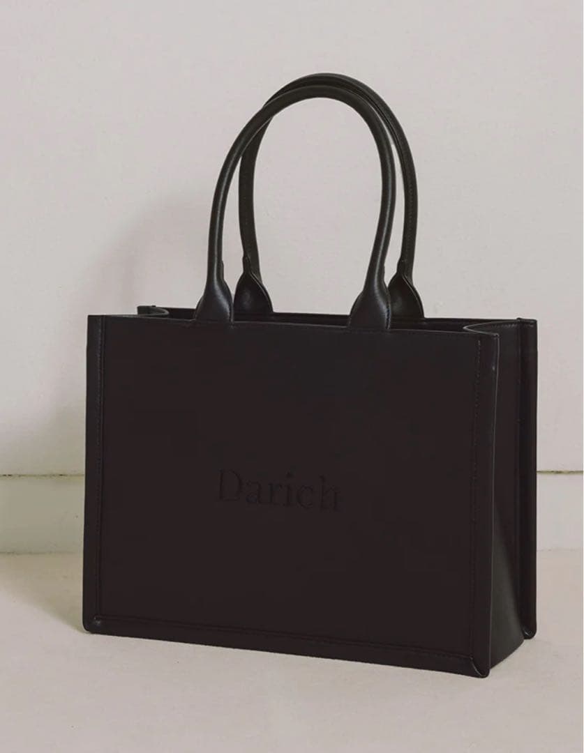 ダーリッチ Darich ロゴレザートートバッグ BLK ブラック ダーリッチ