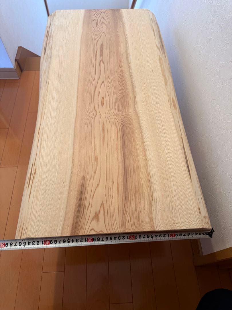 天然杉高級節なし中杢目テーブル 一枚板唯一無二‼️