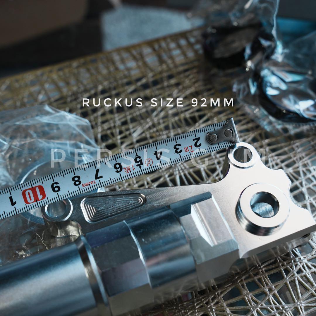 ズーマー フロントディスク化キット 全セット シルバー ruckus