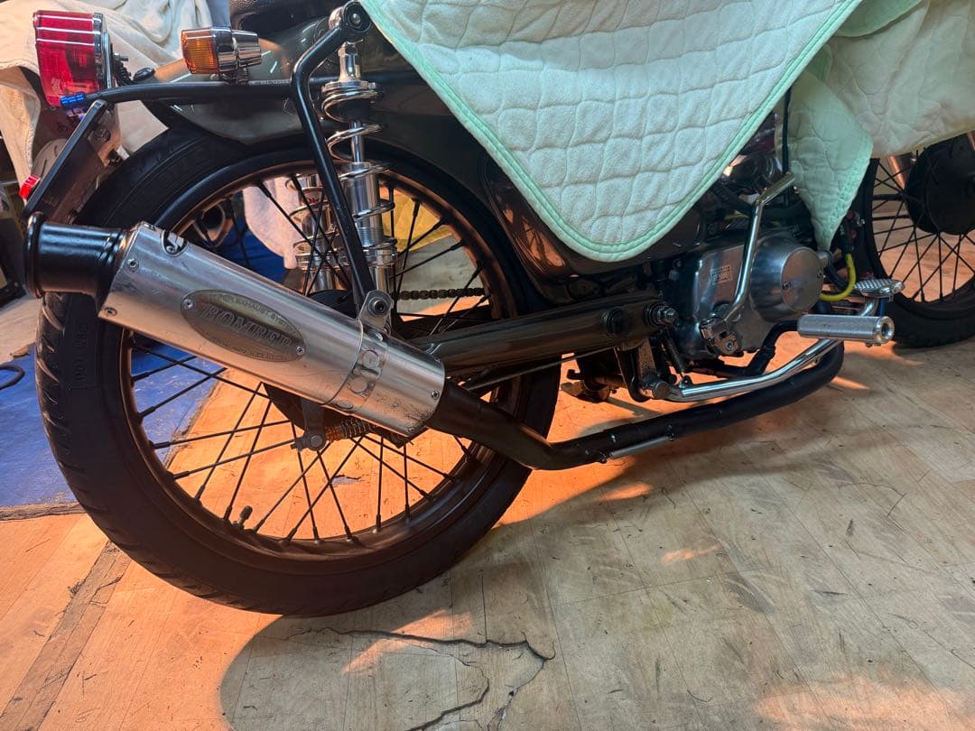 カブ 武川ボンバーマフラー ワンオフ 送料込み 4ミニ - パーツ安い 価格