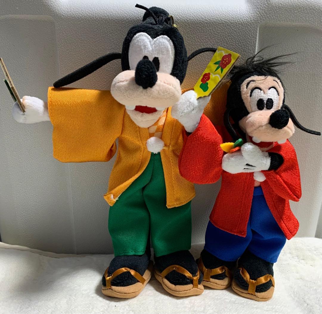 ディズニー グーフィー マックス 正月 着物 ぬいぐるみ キーホルダー
