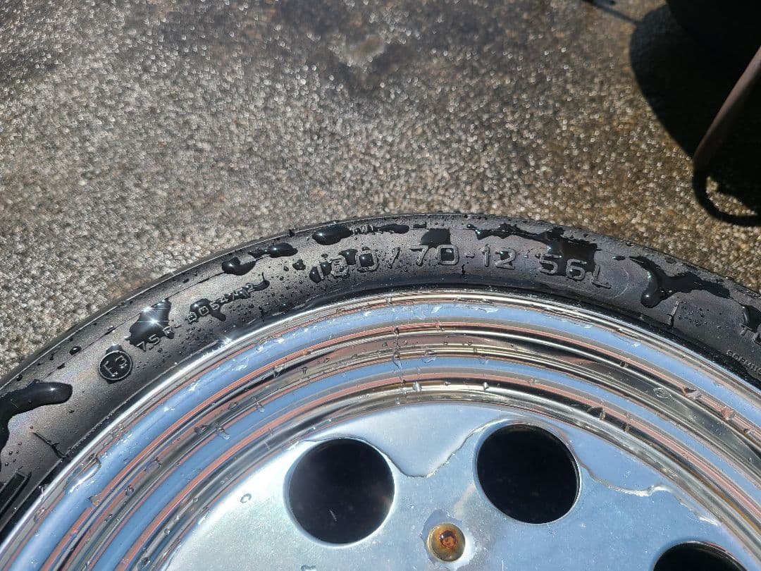 エイプ アルミホイール 多孔デザイン ブレーキディスク付き 美品