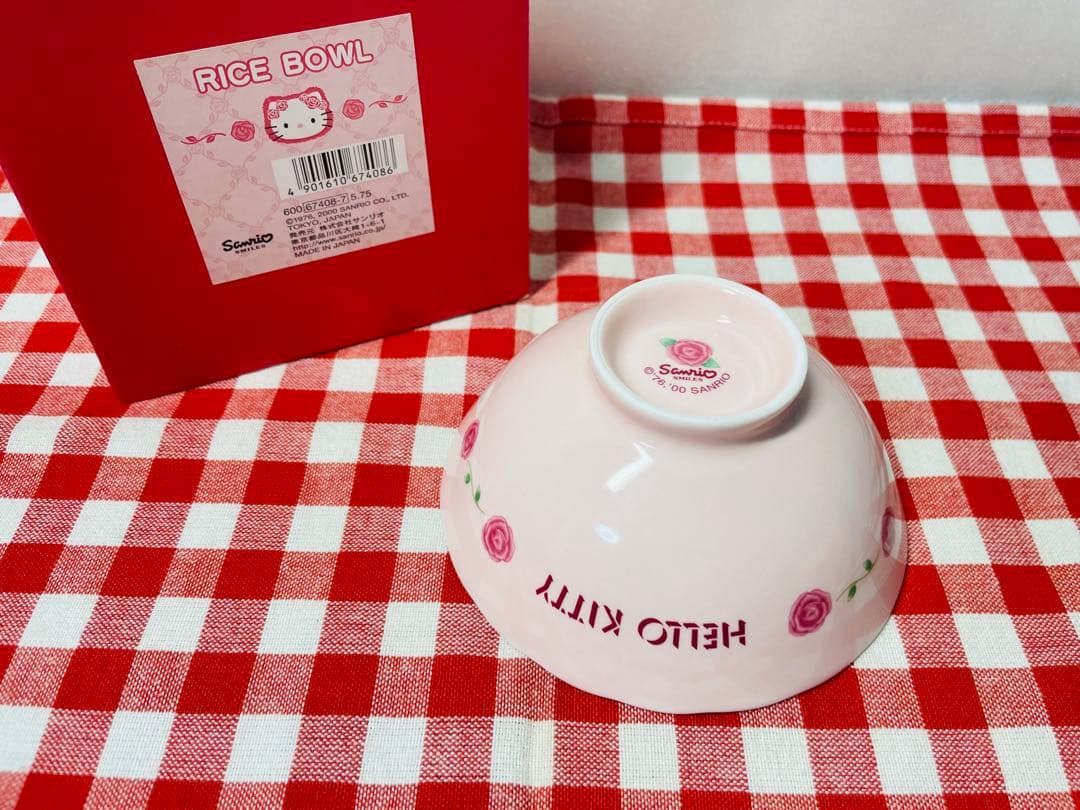 当時物 2000年 サンリオ ハローキティ バラキティ 薔薇 マグカップ お茶碗