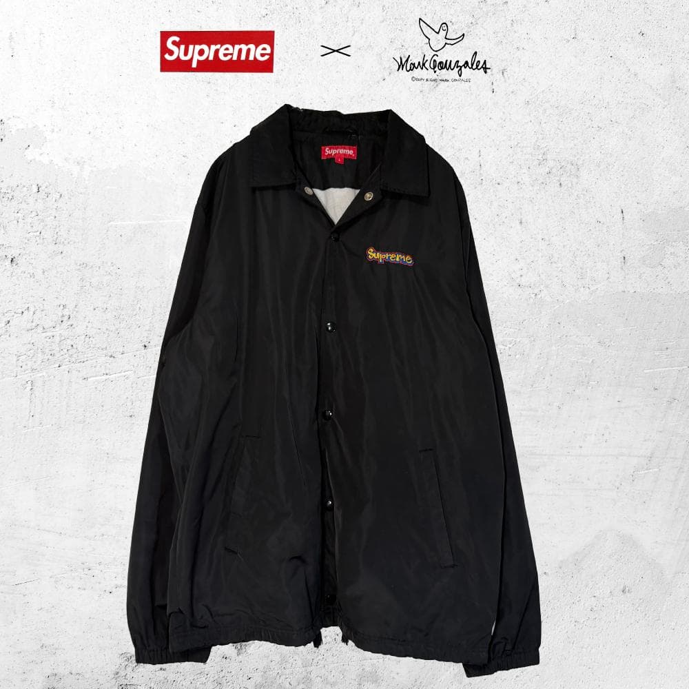 Supreme x Mark Gonzales ブラックコーチジャケット ゴンズ - メルカリ