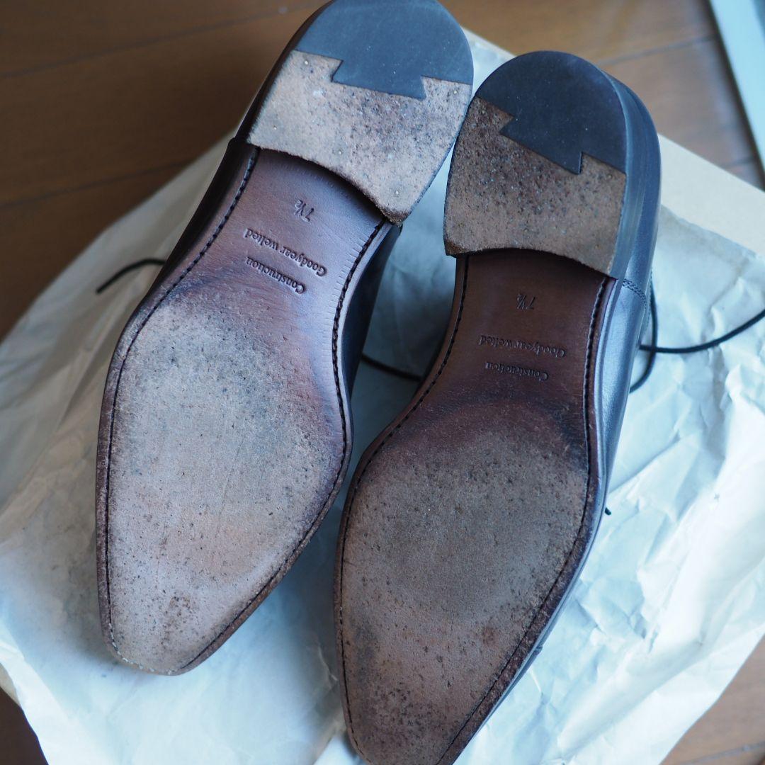 UNION IMPERIAL 革靴 25.5cm 内羽根ストレートチップ