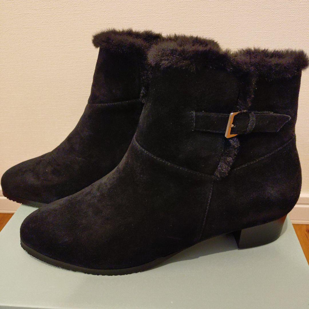 【新品・未使用】卑弥呼 ブラックファーブーティ 25.5cm