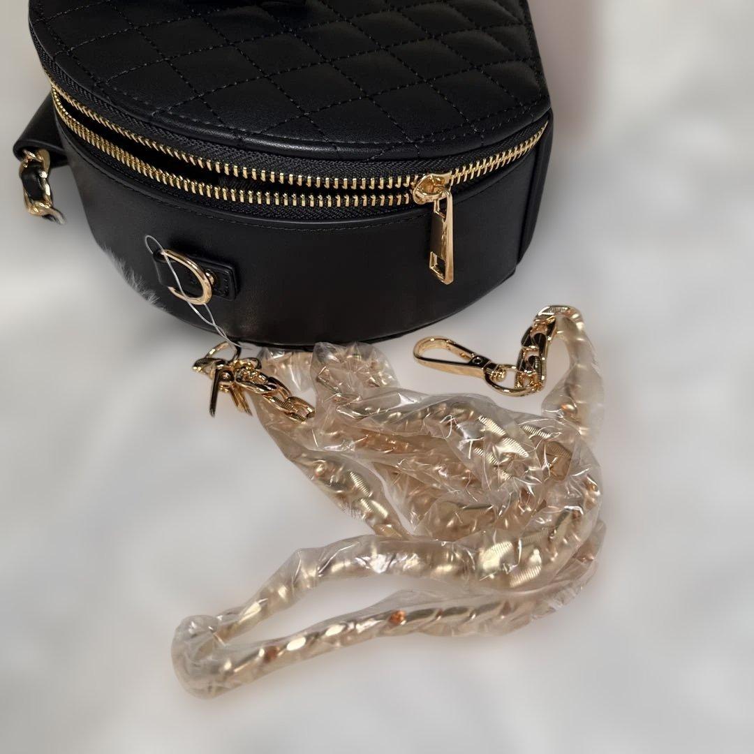 darich キルティングサークルバッグ ブラック - メルカリ