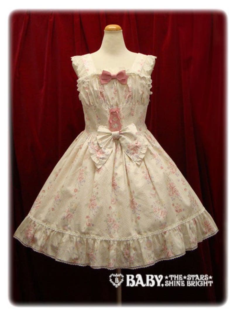 Princess Honey's tea salon柄レースアップJSK Princess Honey's Tea Salon Lace Up JSK by Baby, the Stars Shine Bright
