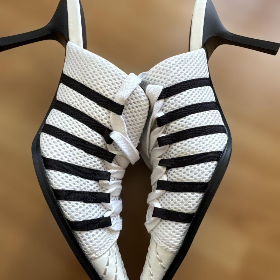 YELLOW MONO SNEAKER MULES TTT - 靴快適