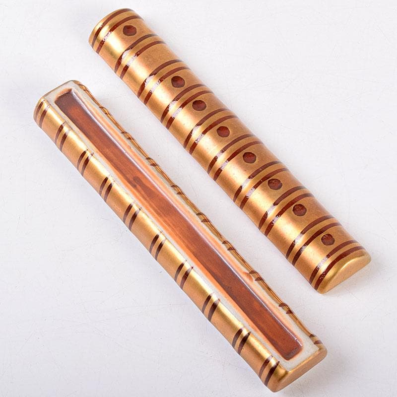 茶道具 小木曽芳正作 金彩 横笛香合 共箱 V 8482 - メルカリ