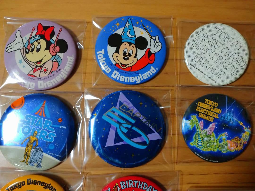 東京ディズニーランド☆バッジ☆スターツアーズ☆80年代☆Captain EO